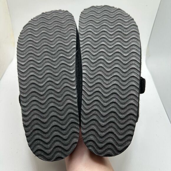 CUSHIONAIRE Women's Hana Cork Footbed Clog with +Comfort 9 BLACK WOOL NEW - Picture 5 of 7